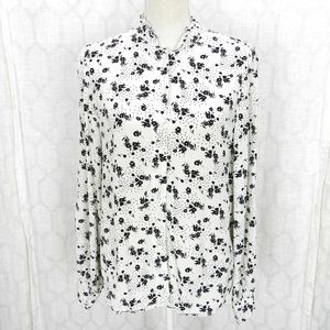 LACAUSA Georgette Raven Blouse, S, Panna Cotta